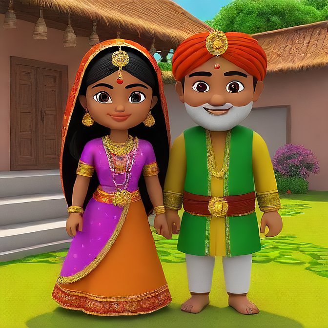 3D cartoon character art